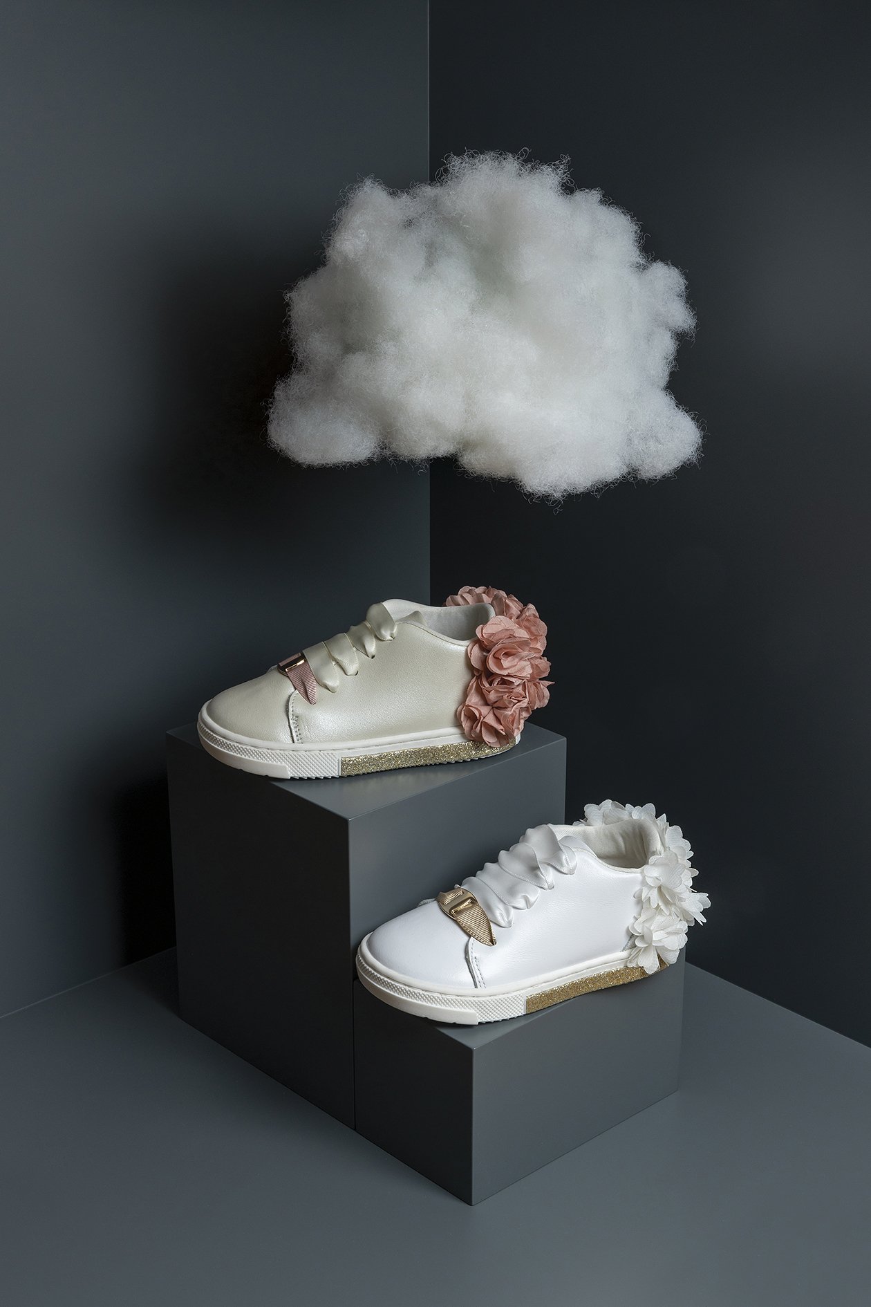 Babywalker Δερμάτινο Δίχρωμο Sneaker EXC.5725
